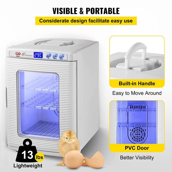 Happybuy 25L Digital Reptile Incubator, 5-60°C, 12V/110V - Image 6